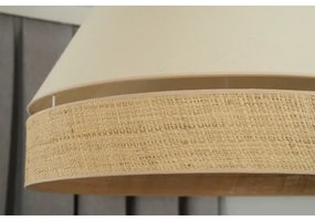 Lustră pe cablu YUTE Duolla AVIGNON 1xE27/15W/230V d. 60 cm crem/bej