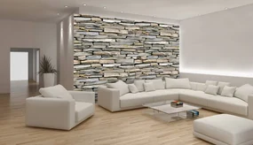 Fototapet - Perete din piatră si cărămizi (152,5x104 cm), în 8 de alte dimensiuni noi