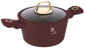 Oală cu capac 20 cm, 2.5L – Berlinger Haus BH8040, Leonardo Collection, pentru gătit rapid, strat antiaderent