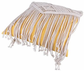 Pernă decorativă din material textil 45x45 cm Macrame – VDE Tivoli 1996