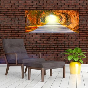 Tablou - Poarta din copaci (120x50 cm)