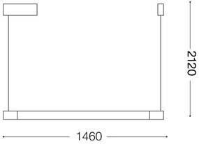 Lustră LED pe cablu Ideal Lux YOKO LED/16W/230V negru