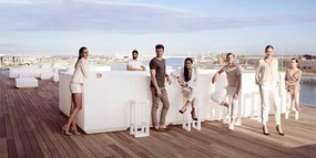 Scaun de bar exterior / interior design modern premium FRAME BAR STOOL 54076 Vondom