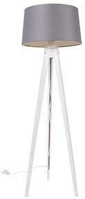 Trepied modern alb cu nuanță de in gri închis 45 cm - Tripod Classic