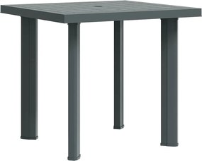 vidaXL Masă de grădină, verde, 80 x 75 x 72 cm, plastic