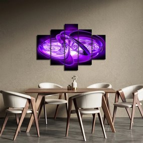 Tabloul fractalilor în violet (150x105 cm)