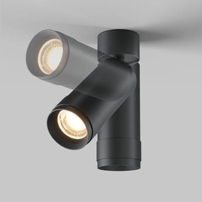 Spot LED aplicat directionabil Focus Zoom 3000K negru