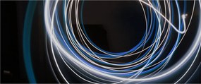 Tabloul cu linii albastre (120x50 cm)