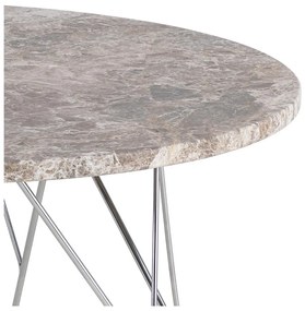 Măsuță de cafea gri rotundă din marmură ø 80 cm Prunus – Actona