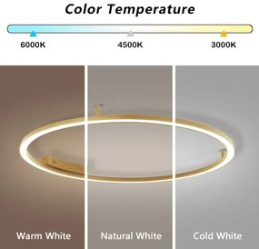 Immax NEO 07290-120G-LED+CCT Lampă de tavan dimabilă FINO 72W/230V Tuya Ø 120 cm + telecomandă