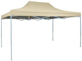 42511  Foldable Tent Pop-Up 3x4,5 m Cream White Crem, 3 x 4.5 m, Nici un perete