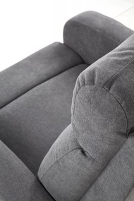 Fotoliu recliner Oslo 1S stofa gri inchis H100 cm