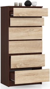 Comodă Kalista III (wenge + stejar sonoma). 1069047