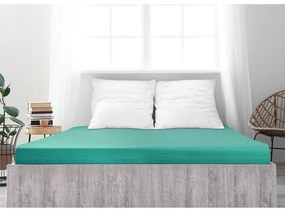 Cearșaf de pat jersey 4Home Ideal verde turcoaz, 180 x 200 cm, 180 x 200 cm