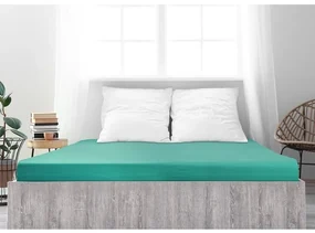 Cearșaf de pat jersey 4Home Ideal verde turcoaz, 180 x 200 cm, 180 x 200 cm