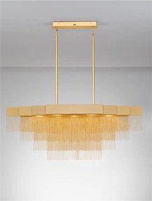 Lustra LED suspendata design modern REVIA aurie