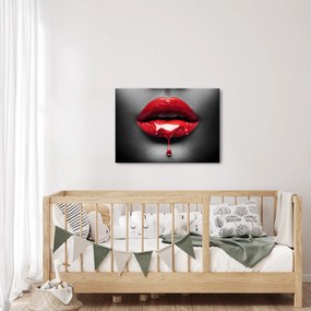 Tablou cu buze de femeie (70x50 cm)