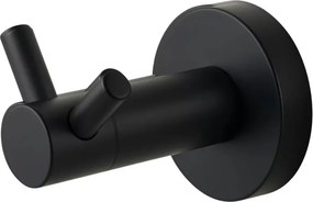 Cuier dublu Balneo Qube negru mat