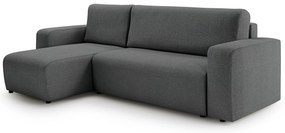 Colțar extensibil Avia Mini universal - grafit țesătură boucle Gerra 120
