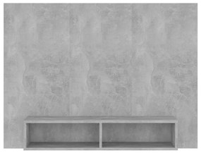 Comoda TV de perete, gri beton, 120x23,5x90 cm, PAL 1, Gri beton