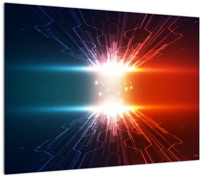 Tablou abstract cu glonț activ (70x50 cm)