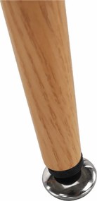 Masă de bar, negru/stejar, diametru 60 cm, IMAM