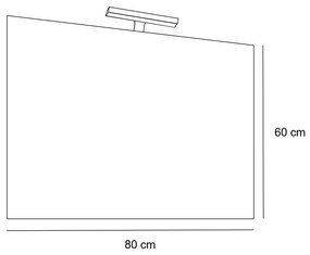 Mobilier complet de baie Porto Prime 80 în culoarea stejarului Sonoma