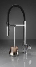 🚰 Baterie bucătărie MAGNETIC, cu racord filtru de apă & pipă flexibilă, finisaj cromat – Cod BRM_075M