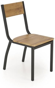 Set masa + 4 scaune Milton natur/negru