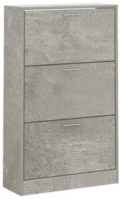 Pantofar, gri beton, 63x24x103 cm, lemn compozit