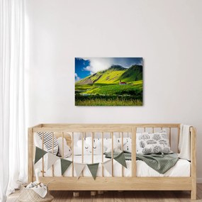 Tablou cu peisaj montan (70x50 cm)