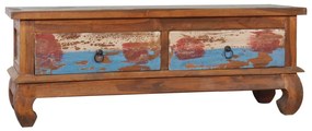 vidaXL Comodă TV, 110 x 35 x 40 cm, lemn reciclat de tec