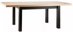 Masa extensibila Presto stejar artizan/negru L140-218 cm