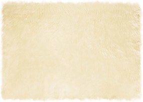 vidaXL Covor din Lână Faux Tafalla Crem 160 x 230 cm Poliester