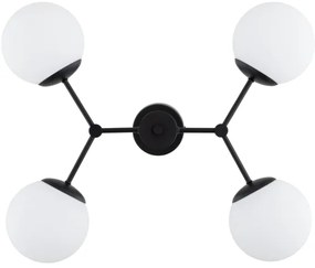 Lustră pe tijă FOTON 4xE14/10W/230V negru