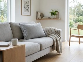 Husa pentru perna din muselin MUSSARI 50x70 cm, gri deschis