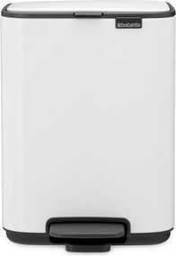 Coș de gunoi alb cu pedală din oțel 4 l Bo – Brabantia