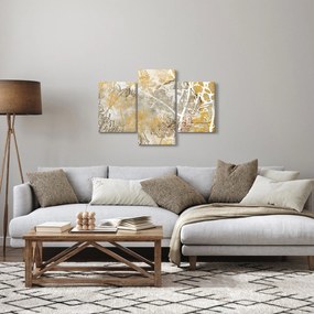 Tablou - Vintage perete cu flori (90x60 cm)