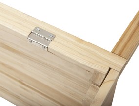Seră de lemn Outsunny Frigider Seră Frigider Sistem de grădinărit și grădinărit pentru balcon, 100 x 50 x 35 cm, Natural, Molid, placă PC | Aosom Romania