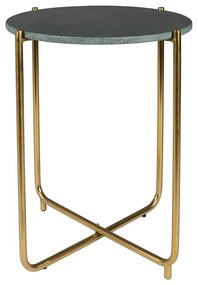 Masă auxiliară din blat de marmură White Lbale Timpa, verde