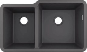 Chiuveta compozit gri inchis Hansgrohe S51 SilicaTec 82x48.5 cm