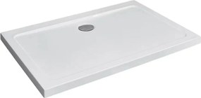 Cadita dus dreptunghiulara Radaway Doros D 120x90 cm acril alb