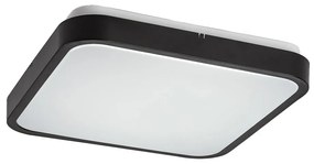 Plafoniera LED baie IP44 Alenzo 29x29cm negru/alb