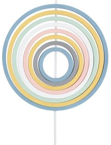 Lustră suspendată pentru copii HOOPS 1xE27/20W/230V Ø 27 cm multicoloră