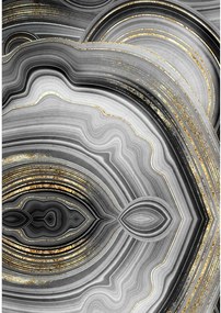 Covorașe de baie gri/aurii 2 buc. 60x100 cm CT – Foutastic