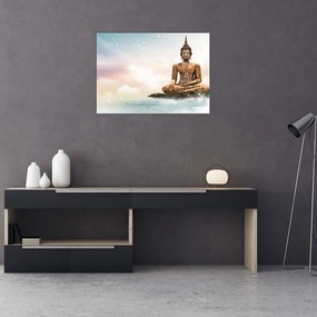 Tablou - Buddha care supraveghează pământul (70x50 cm)