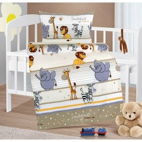 Bellatex Baby crepe lenjerie de pat Agata Safaribej, 90 x 135 cm, 45 x 60 cm