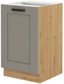 Dulap inferior de bucătărie pod drez Lucid 50 ZL 1F BB (Stejar artisan + claygrey). 1045490