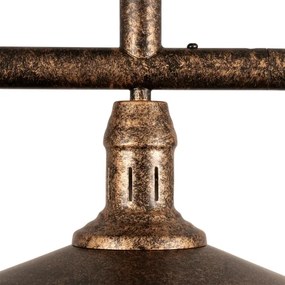 BRILAGI - Lustră cu tijă FORGE 3xE27/60W/230V cupru/patină