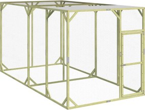 vidaXL Coteț de găini, 200 x 400 x 200 cm, lemn masiv de pin impregnat